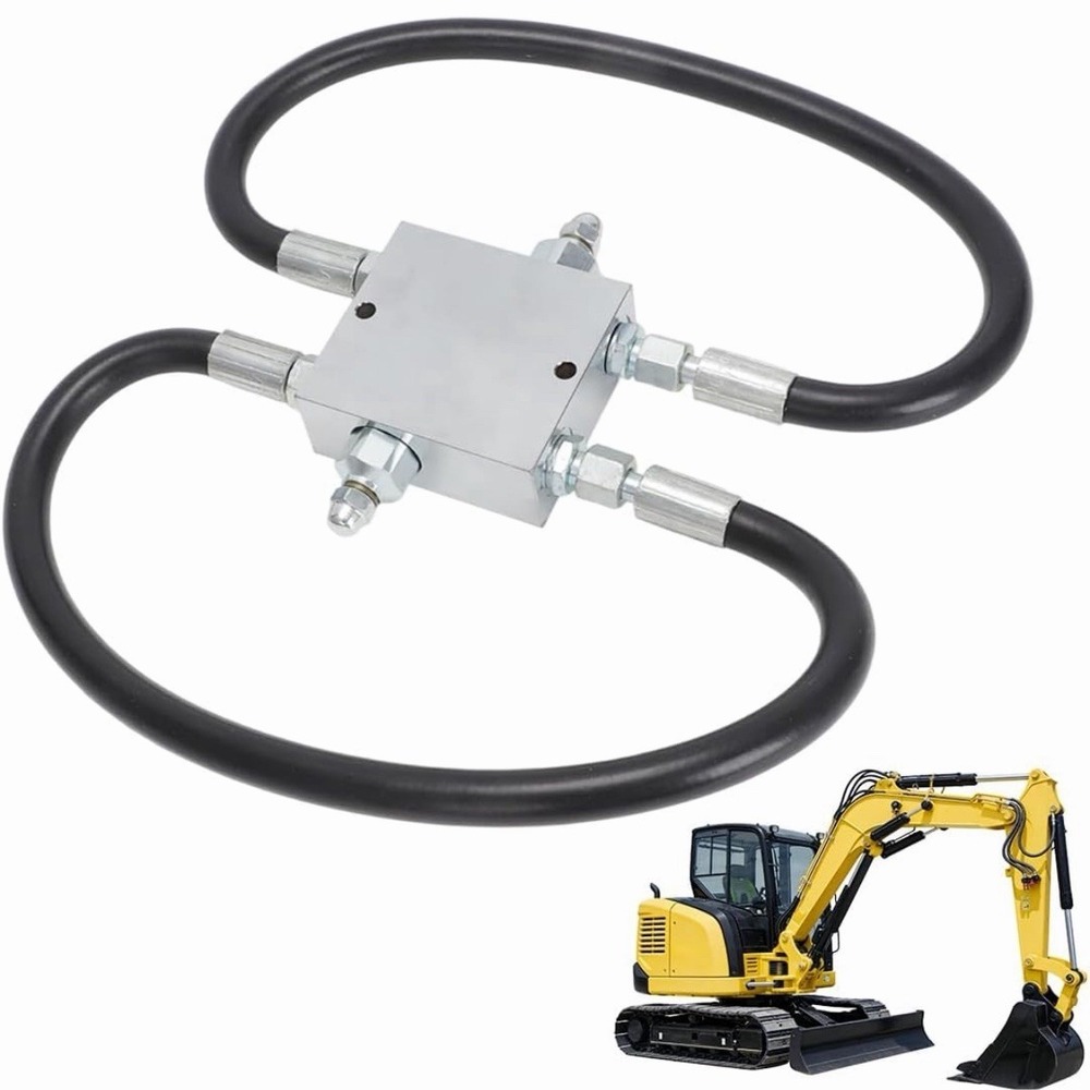 1/4"For Mini Excavator Cushion Valve Kit Swivel Motor Assembled Complete M14×1.5